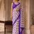 Violet pure georgette leheriya ready to wear saree