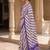 Violet pure georgette leheriya ready to wear saree