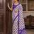 Violet pure georgette leheriya ready to wear saree