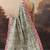 Pure silk kalamkari printed aari work pre-draped saree