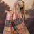 Pure silk floral printed aari work pre-draped saree