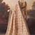 Pure silk geometric floral printed aari work pre-draped saree