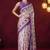 Floral printed art silk ready to wear saree