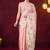 Floral printed silk blend ready to wear saree