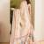 Flamingo & floral printed silk blend ready to wear saree
