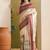 Kalamkari printed silk blend ready to wear saree