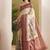 Kalamkari printed silk blend ready to wear saree