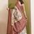 Kalamkari printed silk blend ready to wear saree