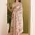 Floral printed silk blend ready to wear saree