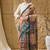 Silk madhubani printed pre-draped saree