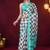 Checked printed satin ready to wear saree