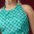 Checked printed satin ready to wear saree