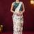 Floral printed satin ready to wear saree