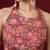Floral printed satin ready to wear saree