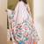 Floral printed satin ready to wear saree