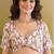 Floral printed satin ready to wear saree