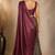 Floral striped print satin ready to wear saree