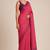 Geometric printed silk blend ready to wear saree