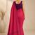 Geometric printed silk blend ready to wear saree