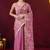 Aari work floral pure georgette ready to wear saree