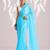 Solid pure chiffon ready to wear saree