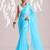 Solid pure chiffon ready to wear saree