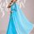 Solid pure chiffon ready to wear saree