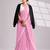 Solid pure chiffon ready to wear saree