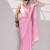 Solid pure chiffon ready to wear saree
