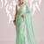 Solid pure chiffon ready to wear saree