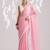 Solid pure chiffon ready to wear saree