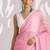 Solid pure chiffon ready to wear saree