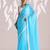 Solid pure chiffon ready to wear saree