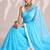 Solid pure chiffon ready to wear saree