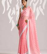 Solid pure chiffon ready to wear saree