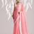Solid pure chiffon ready to wear saree