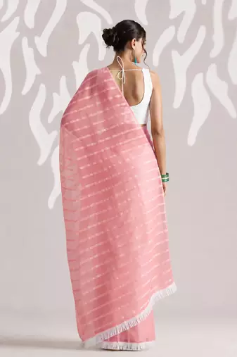 Solid pure chiffon ready to wear saree