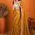 Chiffon coin sequin fringe lace pre-draped saree
