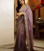 Embellished sequins tissue ready to saree
