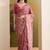 Solid pure chiffon ready to wear saree