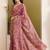 Solid pure chiffon ready to wear saree