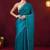 Solid satin ready to wear saree