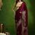 Foil floral printed satin ready to wear saree
