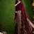 Foil floral printed satin ready to wear saree