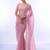 Embellished beads and stones chiffon ready to saree