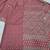 Red Print And Real Mirror Work Silk Blend Saree