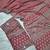 Red Print And Real Mirror Work Silk Blend Saree