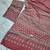 Red Print And Real Mirror Work Silk Blend Saree