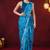Solid pure chiffon ready to wear saree