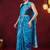 Solid pure chiffon ready to wear saree